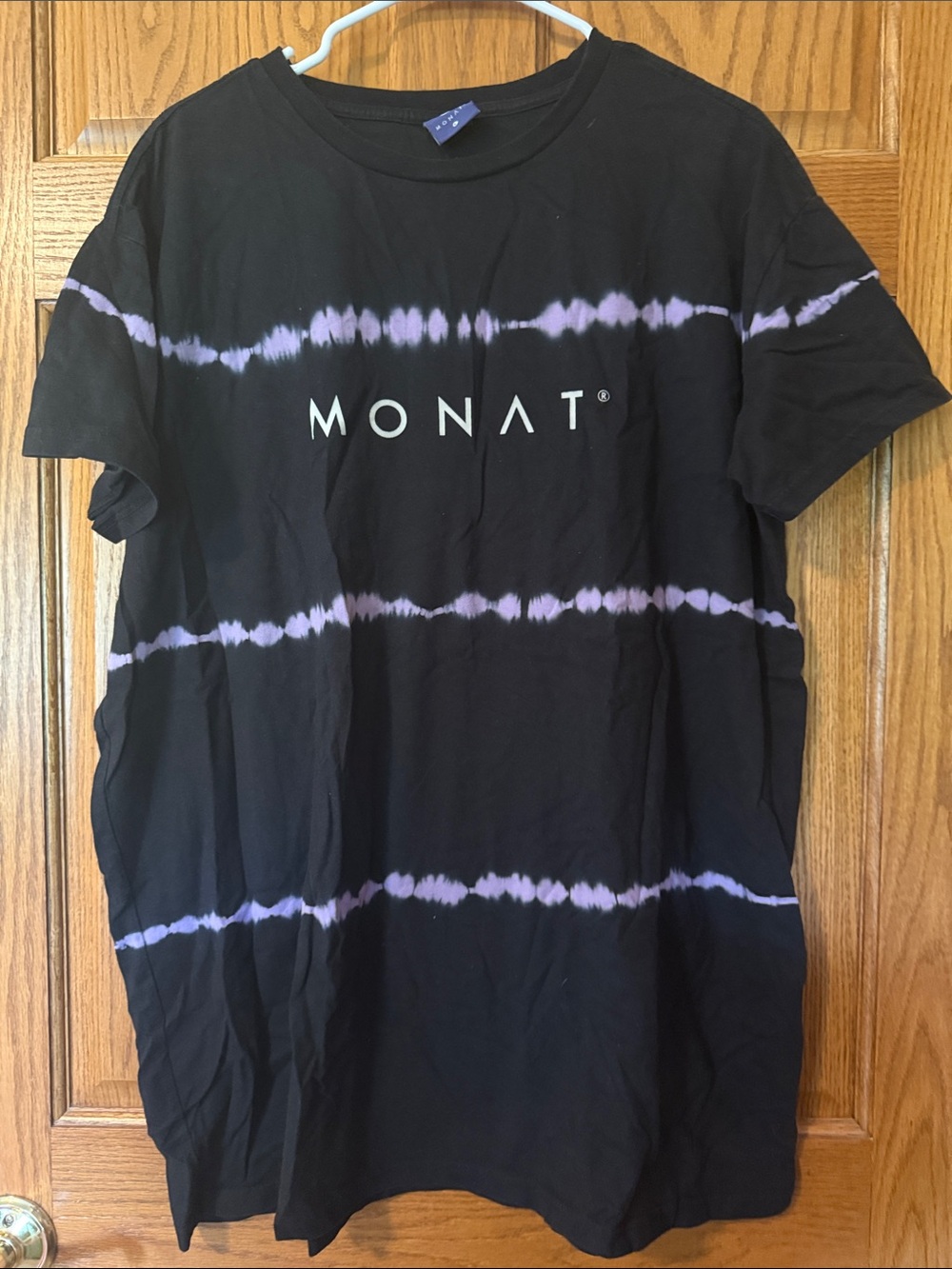 Black & Purple Tie-Dye Logo T-Shirt